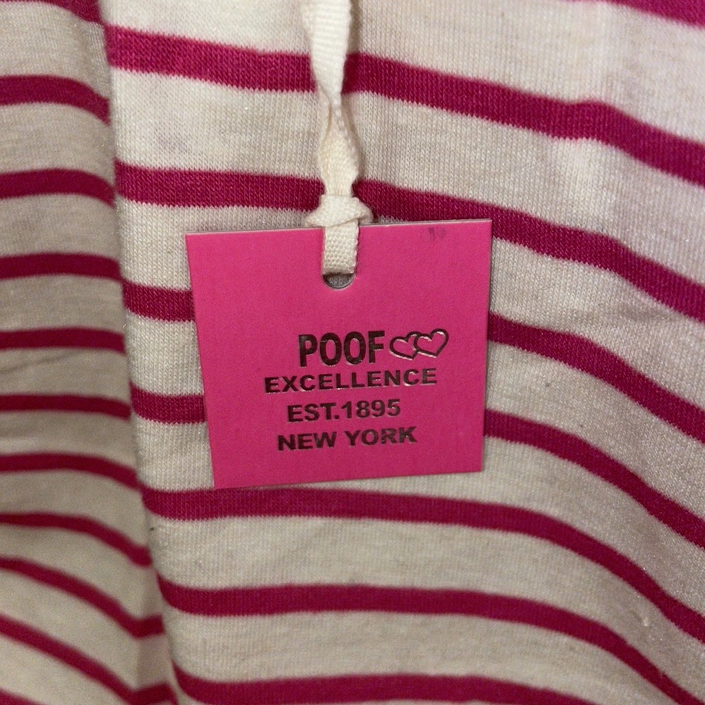 Poof! Pink and Off White Strapless Halter Medium NWT - Picture 6 of 12